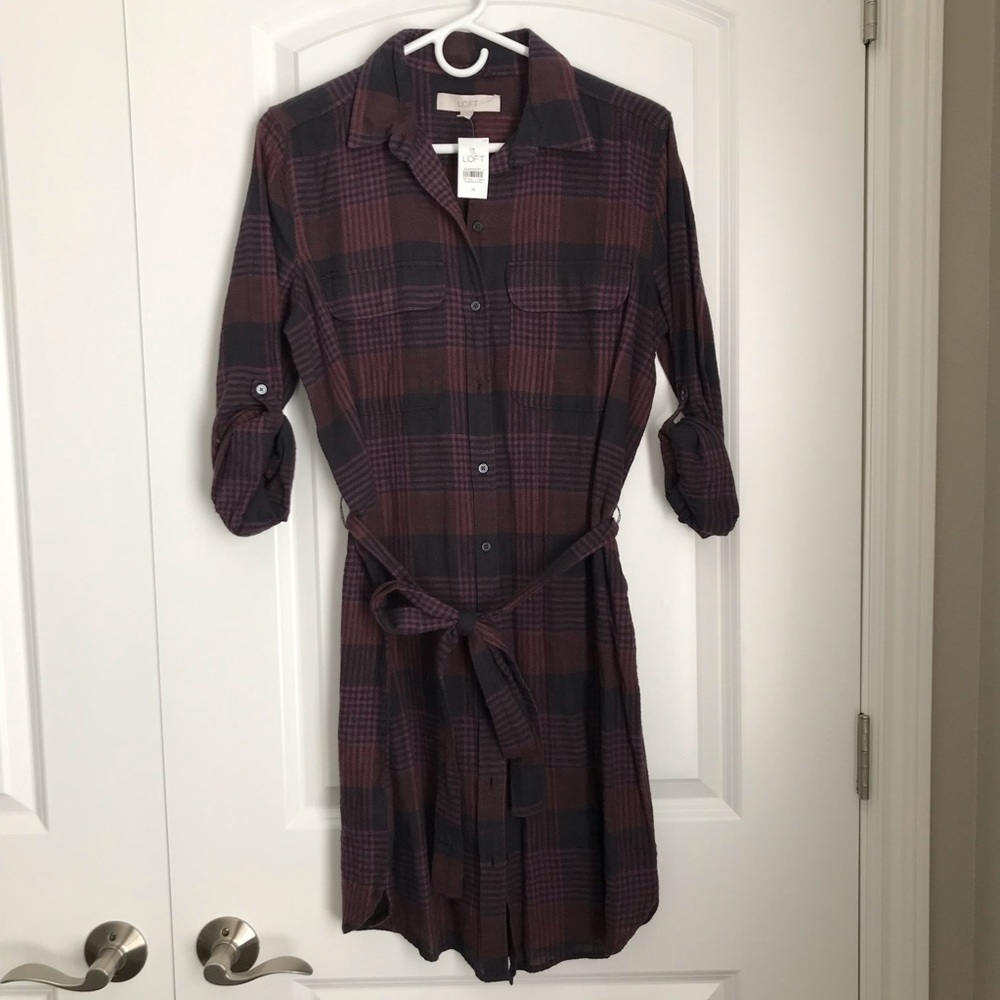 Ann Taylor Loft Flannel Dress